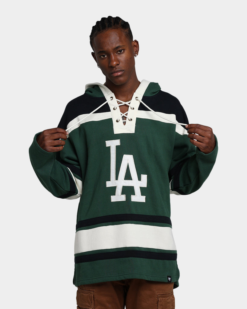 47 Brand Los Angeles Dodgers Superior Lacer Hoodie Dark Green | Culture ...