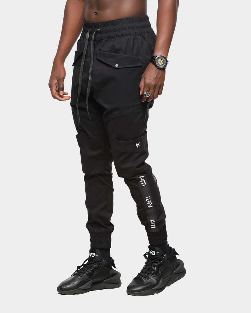 The Anti-Order Anti Stripe Cargo Pant Black | Culture Kings