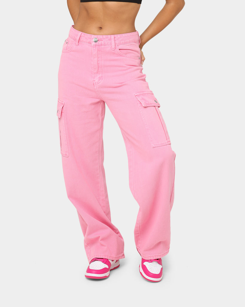 XXIII Women's Harika Cargo Pants Washed Pink | Culture Kings
