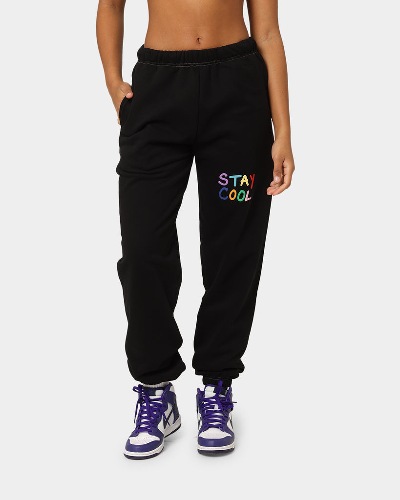 STAYCOOLNYC Puff Paint Sweat Pants Black | Culture Kings