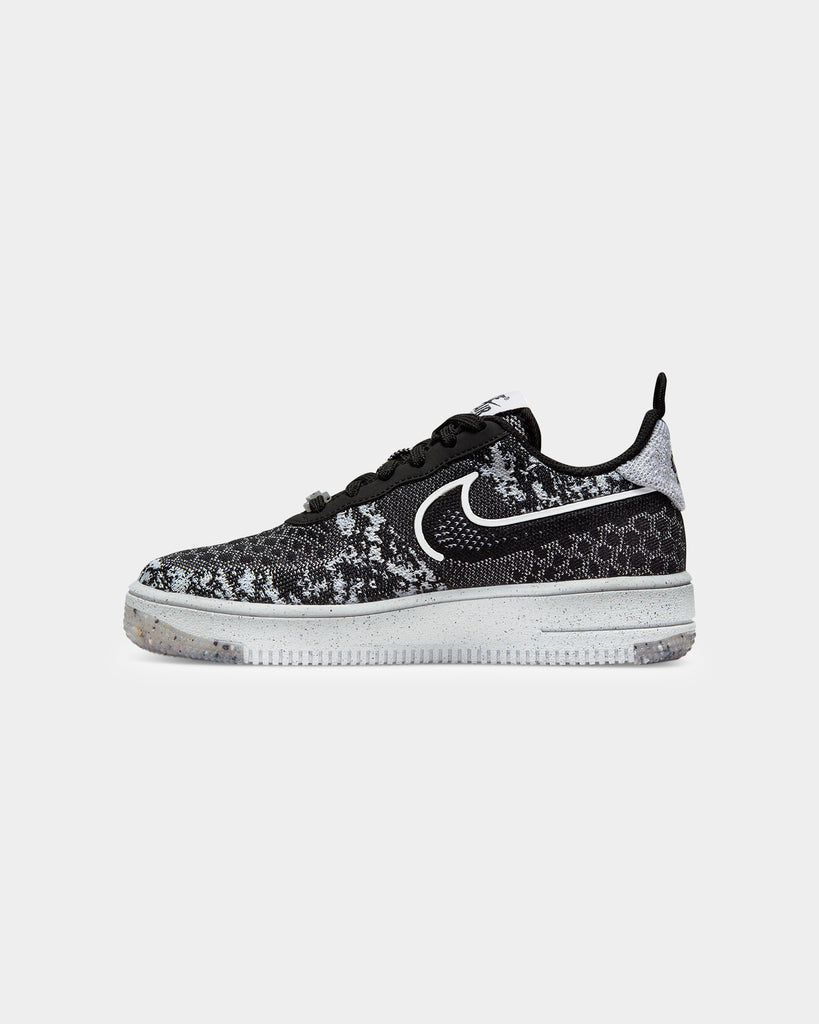 Nike Kids' Air Force 1 Crater Flyknit Next Nature (GS) Black/Black ...