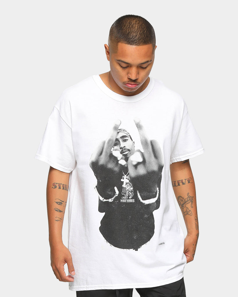 TUPAC Finger Short-Sleeve T-Shirt White | Culture Kings