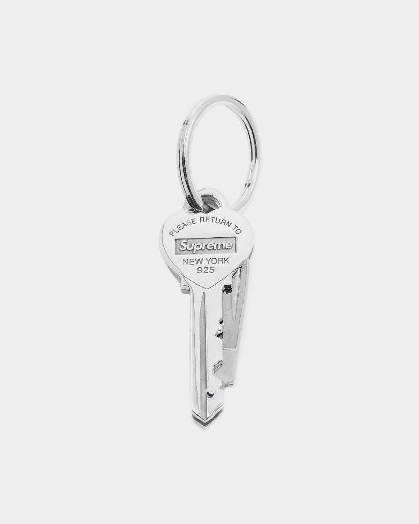 Supreme X Tiffany & Co Heart Key Knife Keychain Silver | Culture Kings