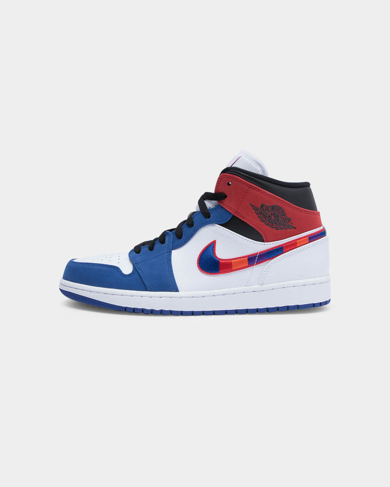 jordan 1s blue and white red