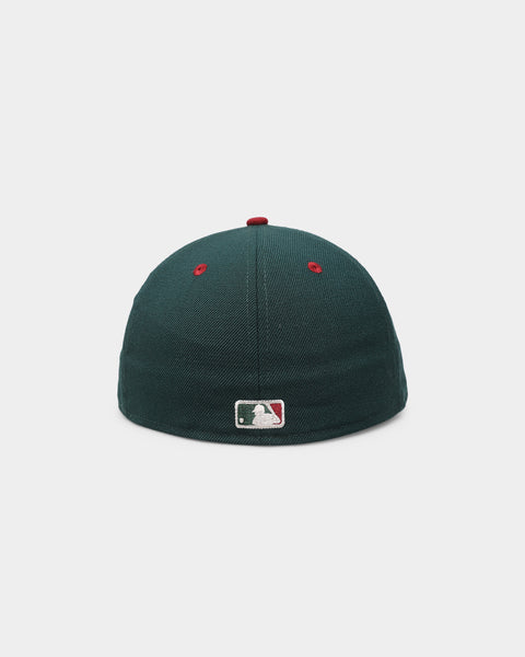 New Era New York Mets Retro Crown 59FIFTY Fitted Dark Green/Cardinal ...