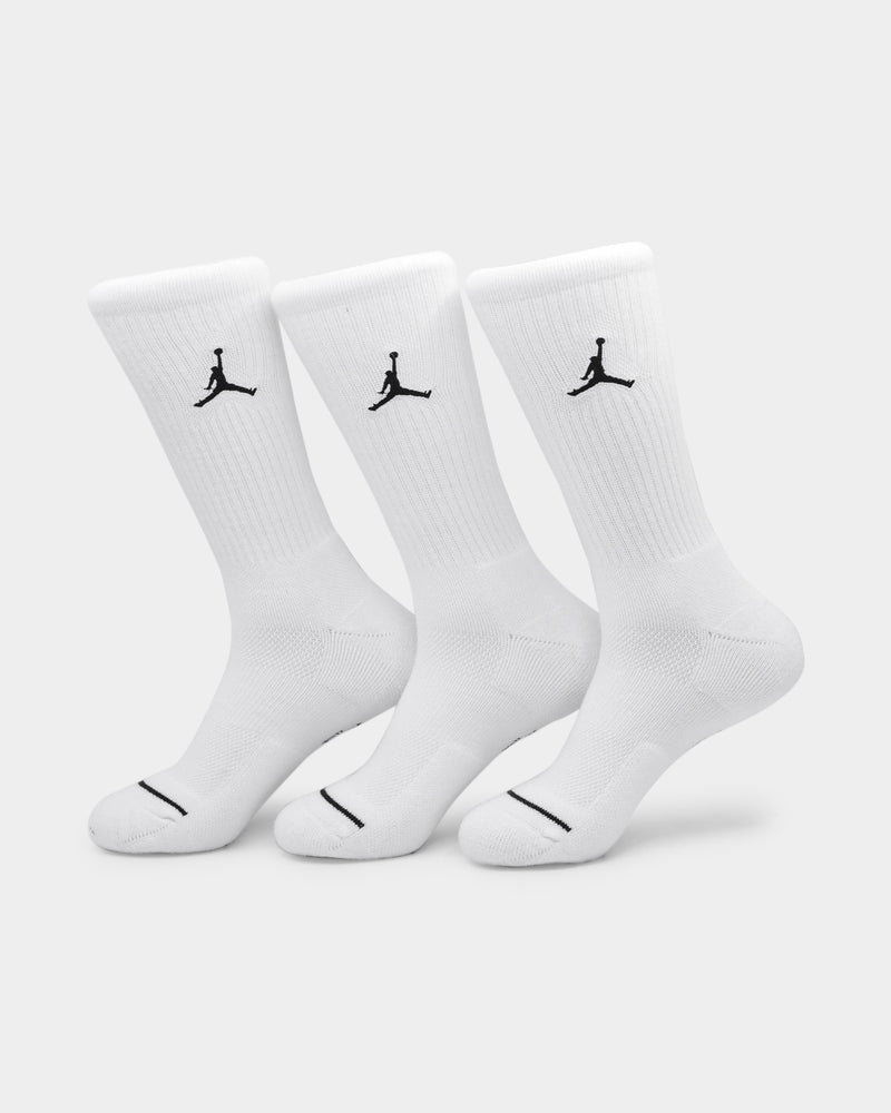 all white jordan socks