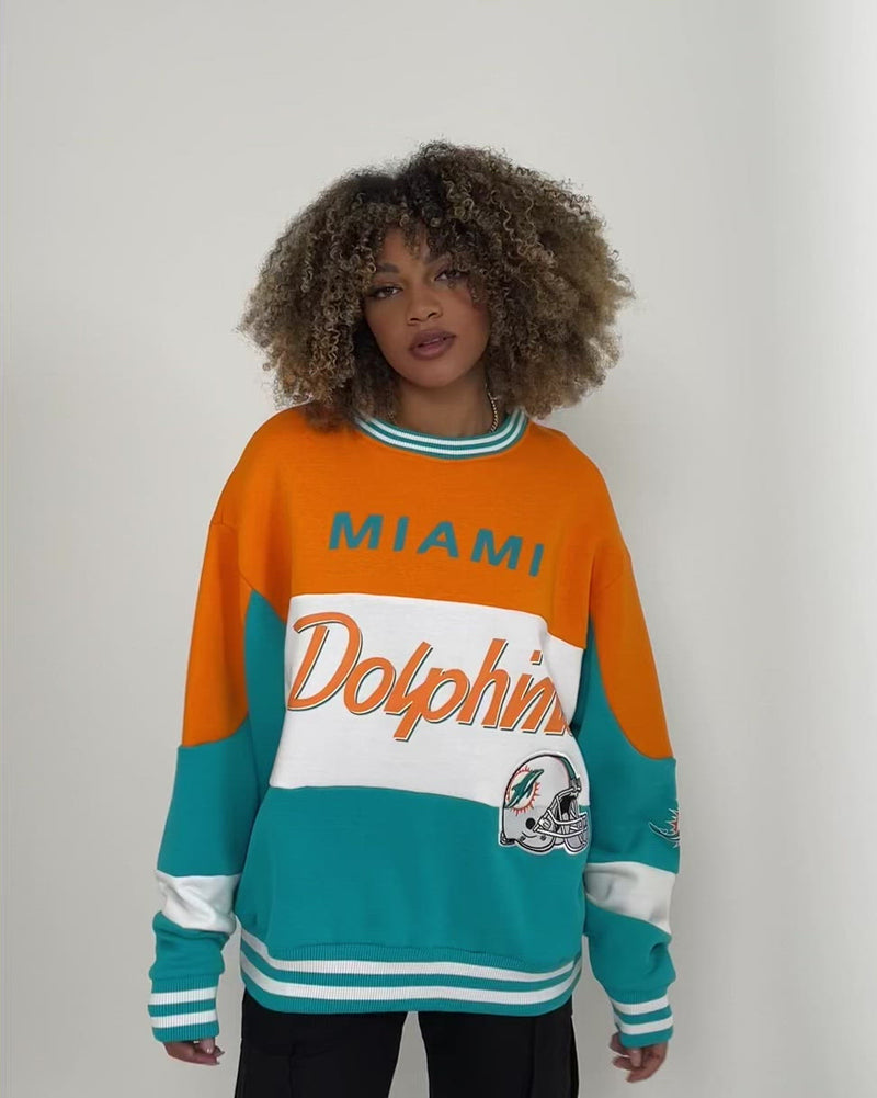 Vintage Miami Dolphins Teal Sweatshirt (XS) - FanWagn