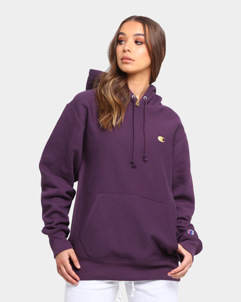 womens purple champion hoodie