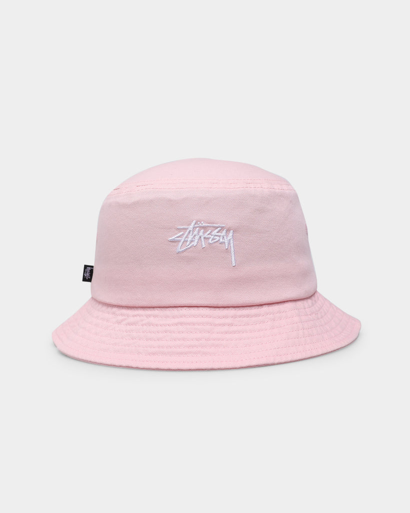 stussy pink bucket hat