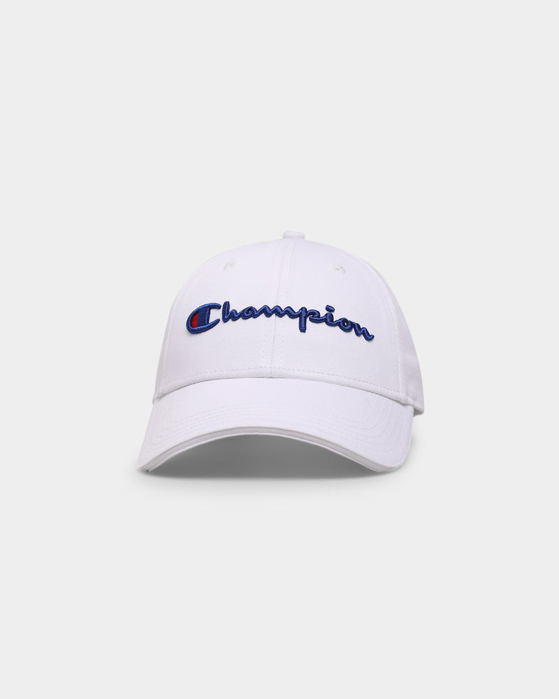 champion dad hat white