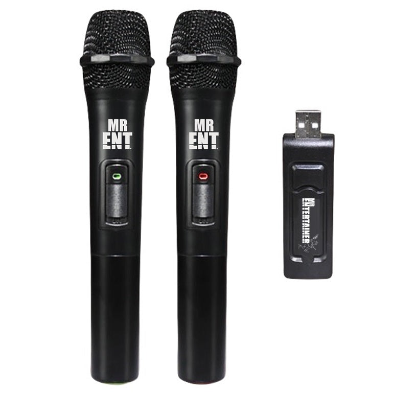  Wireless Microphone with Bluetooth, Professional UHF Dual  Handheld Dynamic Metal Mic System Set with Rechargeable Receiver, 160 ft  Range, 1/4''Output, for Karaoke Machine, Singing, Amp, PA Speaker :  Everything Else