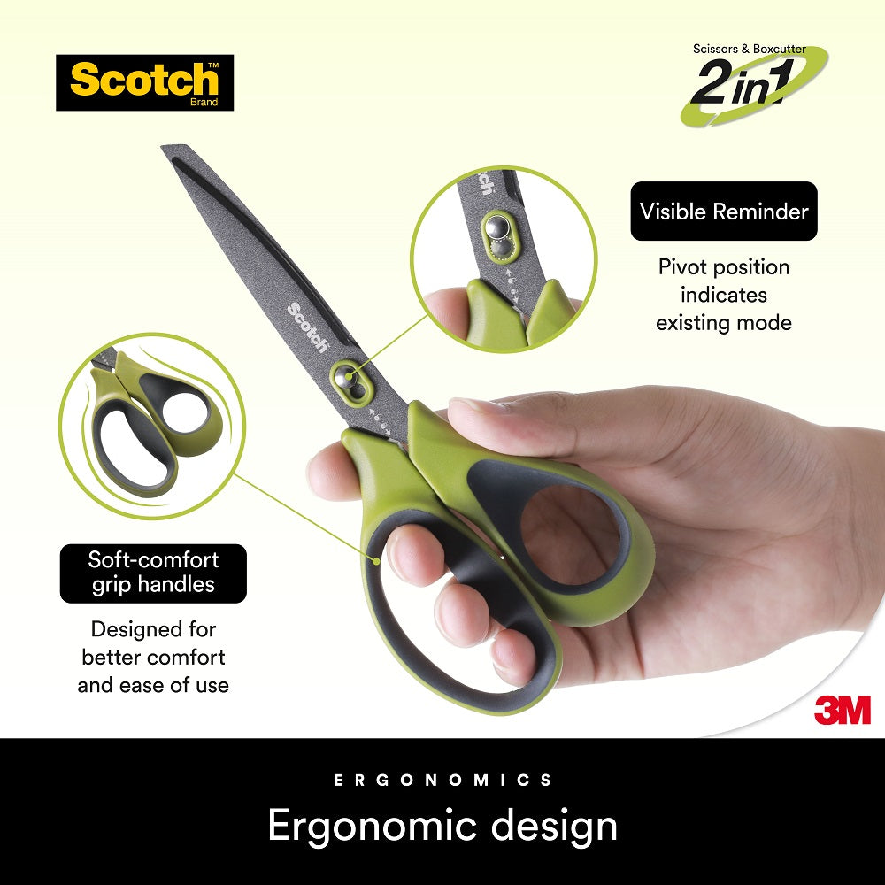 The all-new innovative Scotch™ Unboxing Scissors from 3M for an exceptional  unboxing and cutting experience