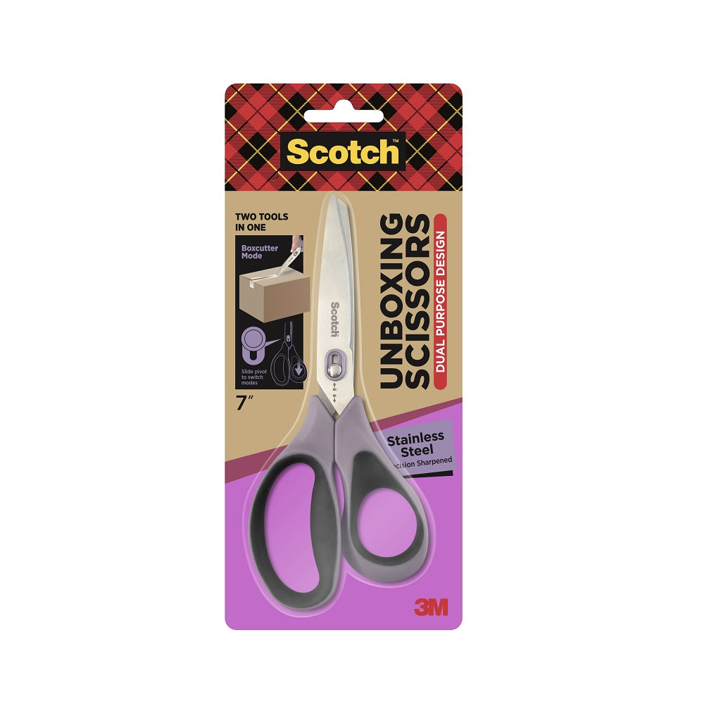  Scotch Non-Stick Unboxing Scissors, Dual-Function Scissors and  Boxcutter, 8-inch : Everything Else