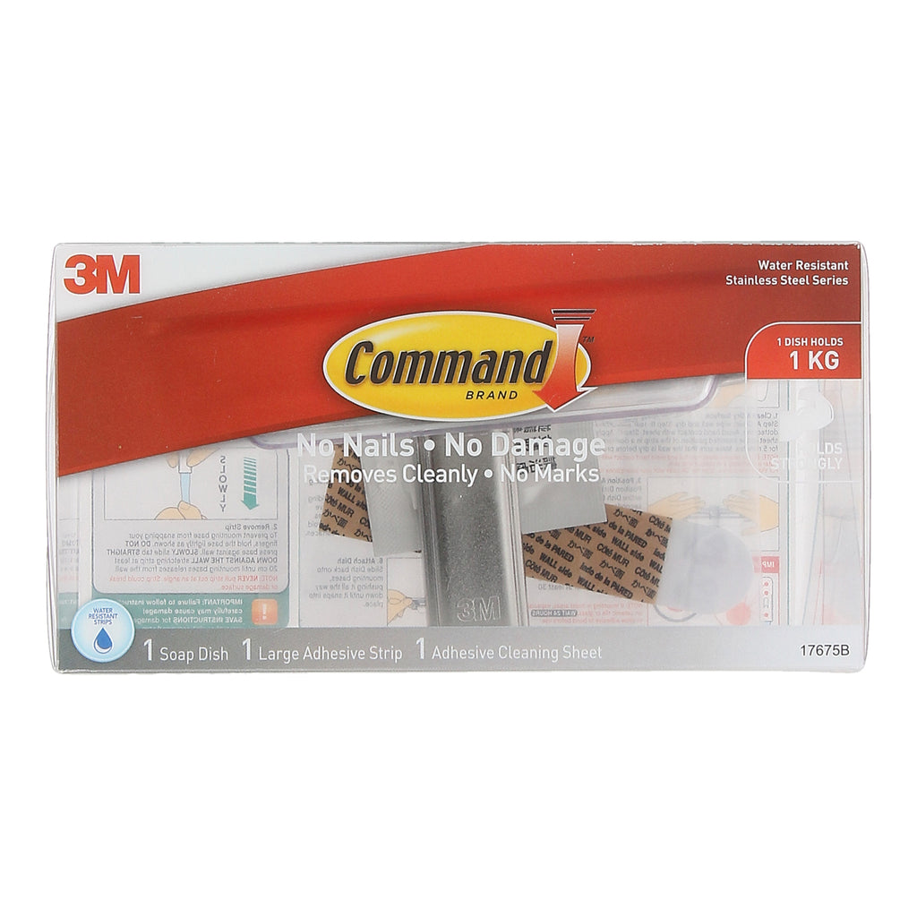 Command 3 lbs. Razor Holder with Water-Resistant Strip BATH16-ES