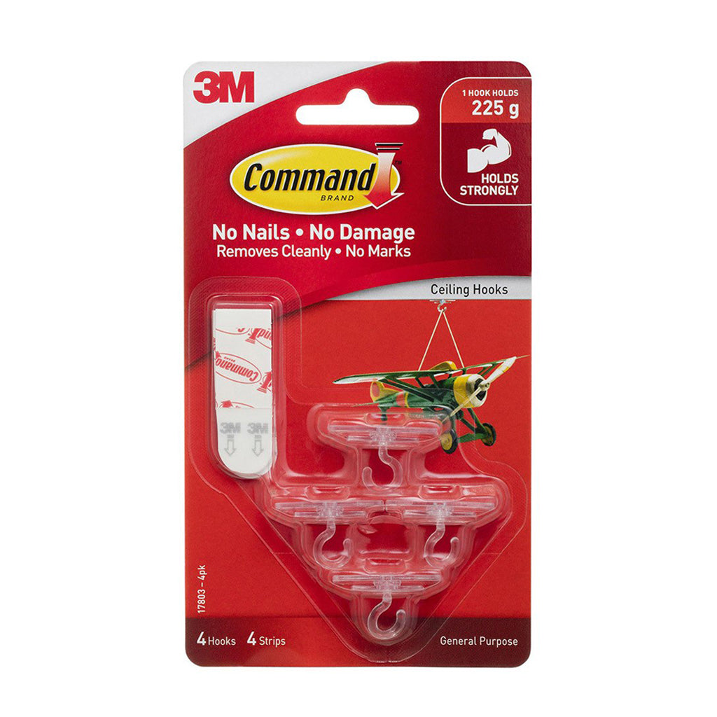 Command 17803 4pk Ceiling Hooks