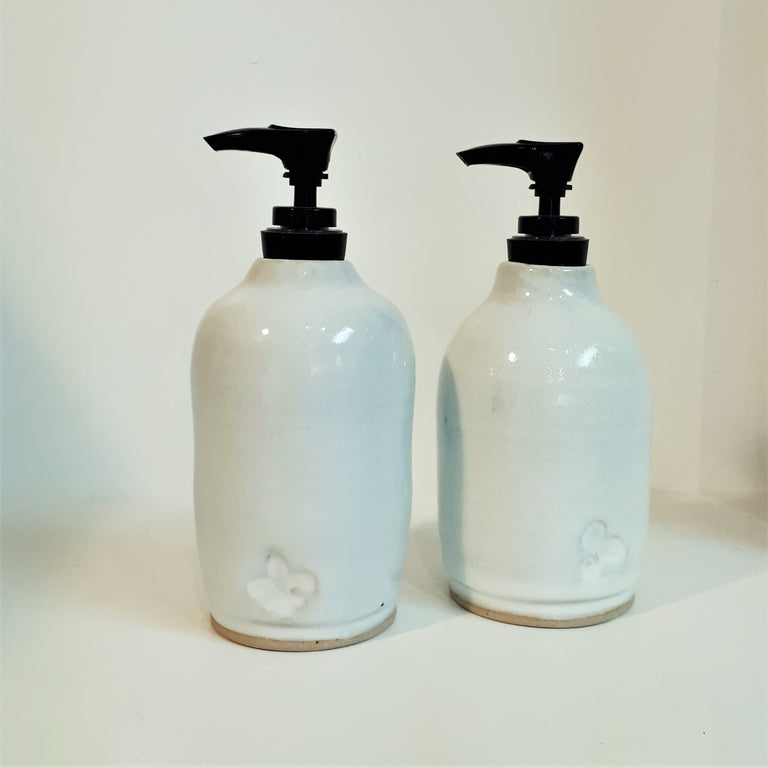 pottery soap dispenser