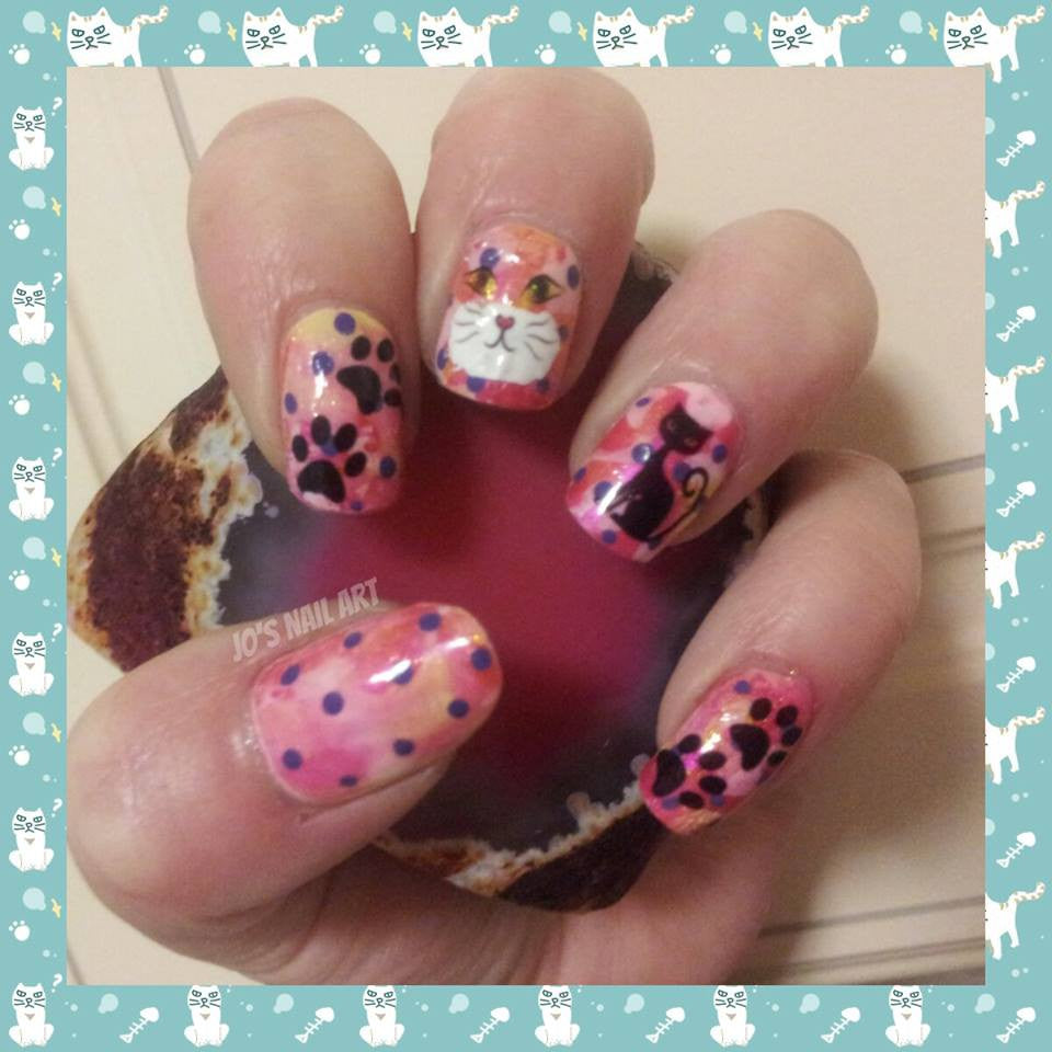 Cat Code 1 Nail Art | Kaz Creations