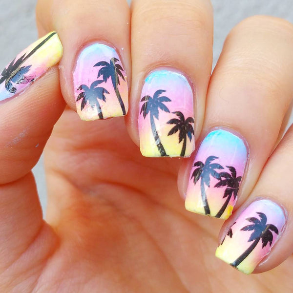 Palm Tree Nail Art – Kaz Creations