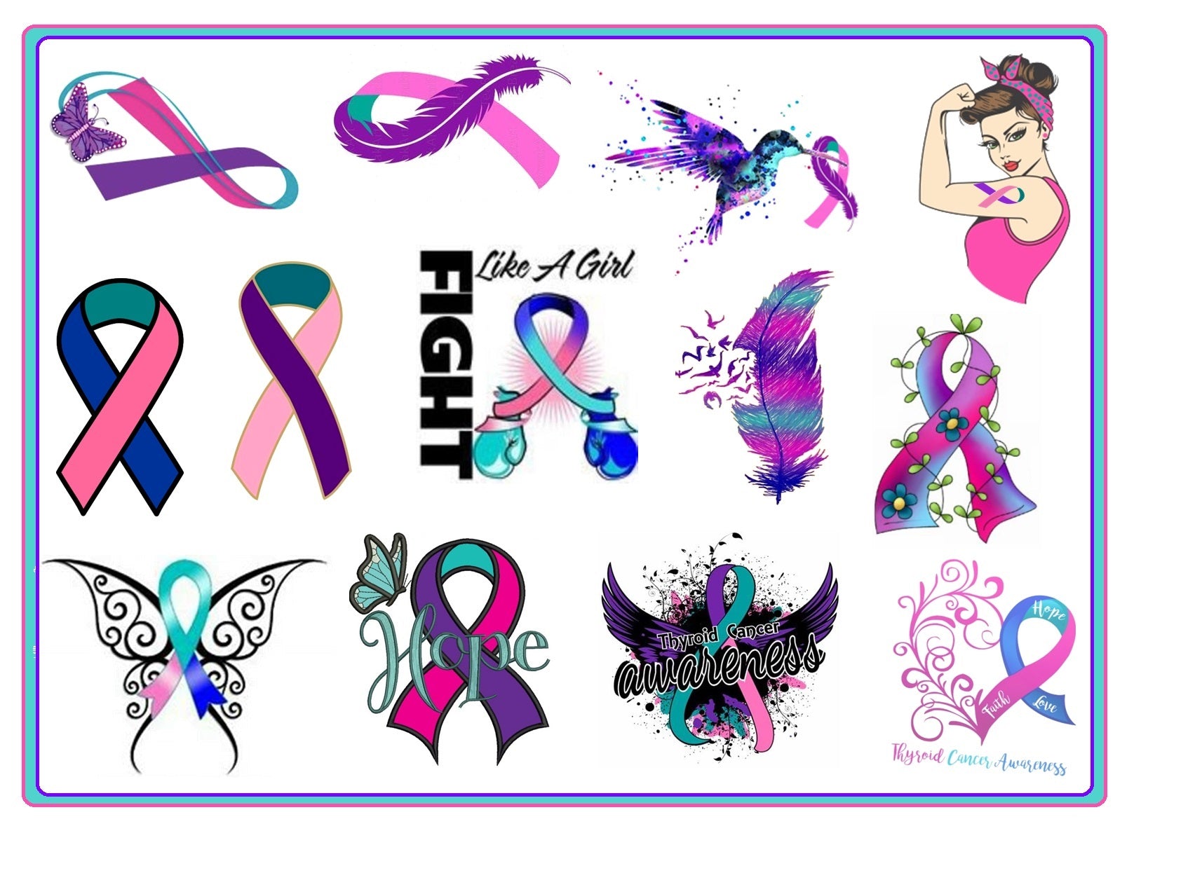 Pin on Thyroid cancer butterfly tattoo