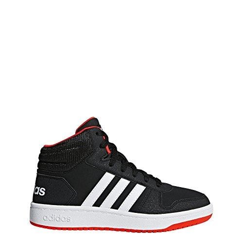 adidas Unisex Hoops 2.0 Shoe, Black/White/red, US Lit – Pickleball