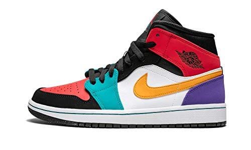 air jordan 1 mid white university red black