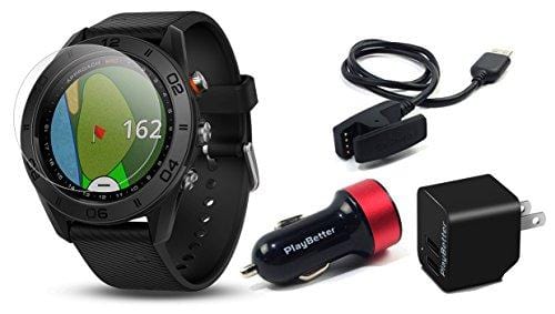 Garmin S60 (Black) GPS Watch Bundle | Includes Pla – Ultra Pickleball