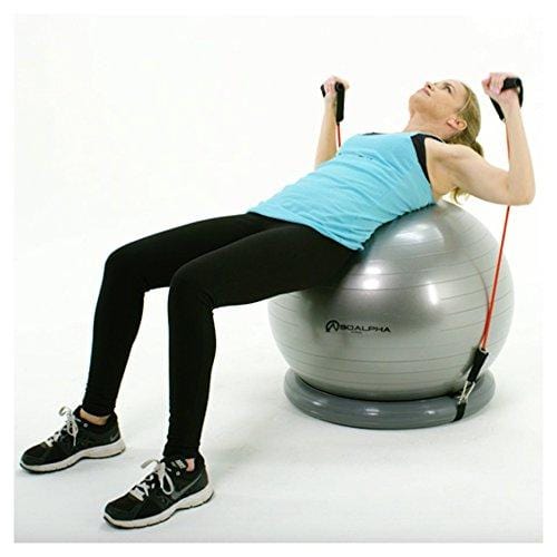 soalpha exercise ball with resistance bands