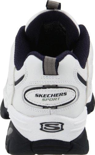 Skechers Men's Energy Afterburn Lace-Up Sneaker,White/Navy,10.5 – Ultra Pickleball