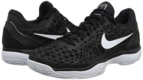 Men's Air Zoom Cage 3 HC Shoes (11 D(M) US, Black/White-An –