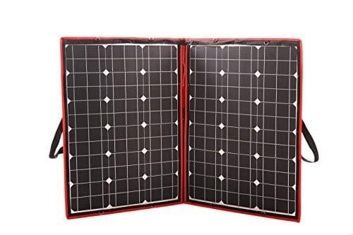 Photo 1 of DOKIO 100 Watts 12 Volts Monocrystalline Foldable Solar Panel with Charge Controller. Moderate Use, No Box "Packaging.