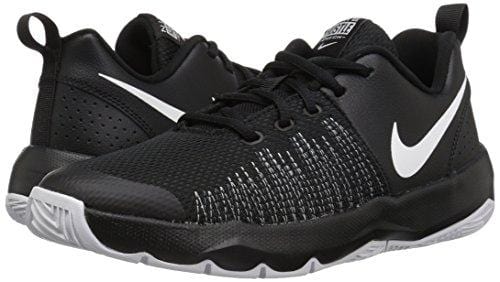 Nike Boys' Hustle Quick (GS) Basketball Shoe, Black/White, M – Ultra