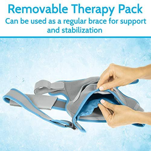 Arctic Flex Shoulder Ice Pack Brace - Cold Reusable Cool Gel Wrap & Ho ...