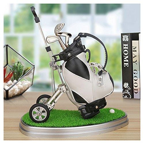 Golf Pens With Golf Bag Holder Novelty Gifts With 3 Pieces