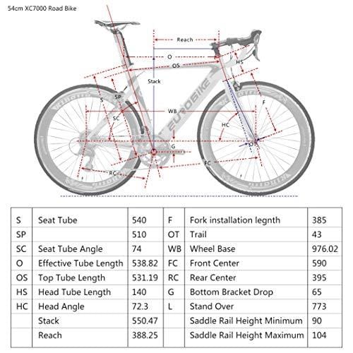 54cm road bike frame