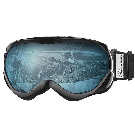 OutdoorMaster Kids Ski Goggles - Helmet Compatible Snow Goggles