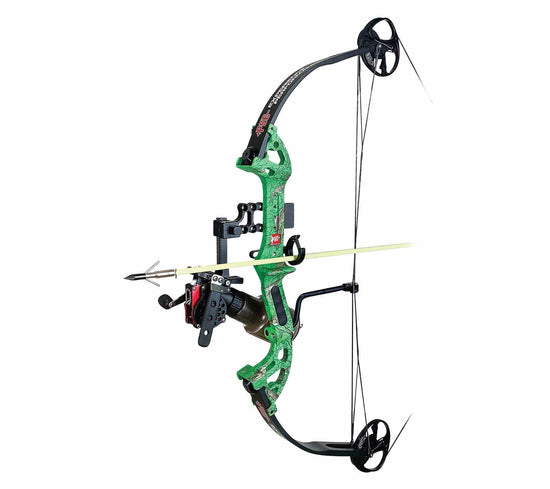 PSE Discovery Right Hand DK'd Green Camo 40lb AMS Bowfishing Bow