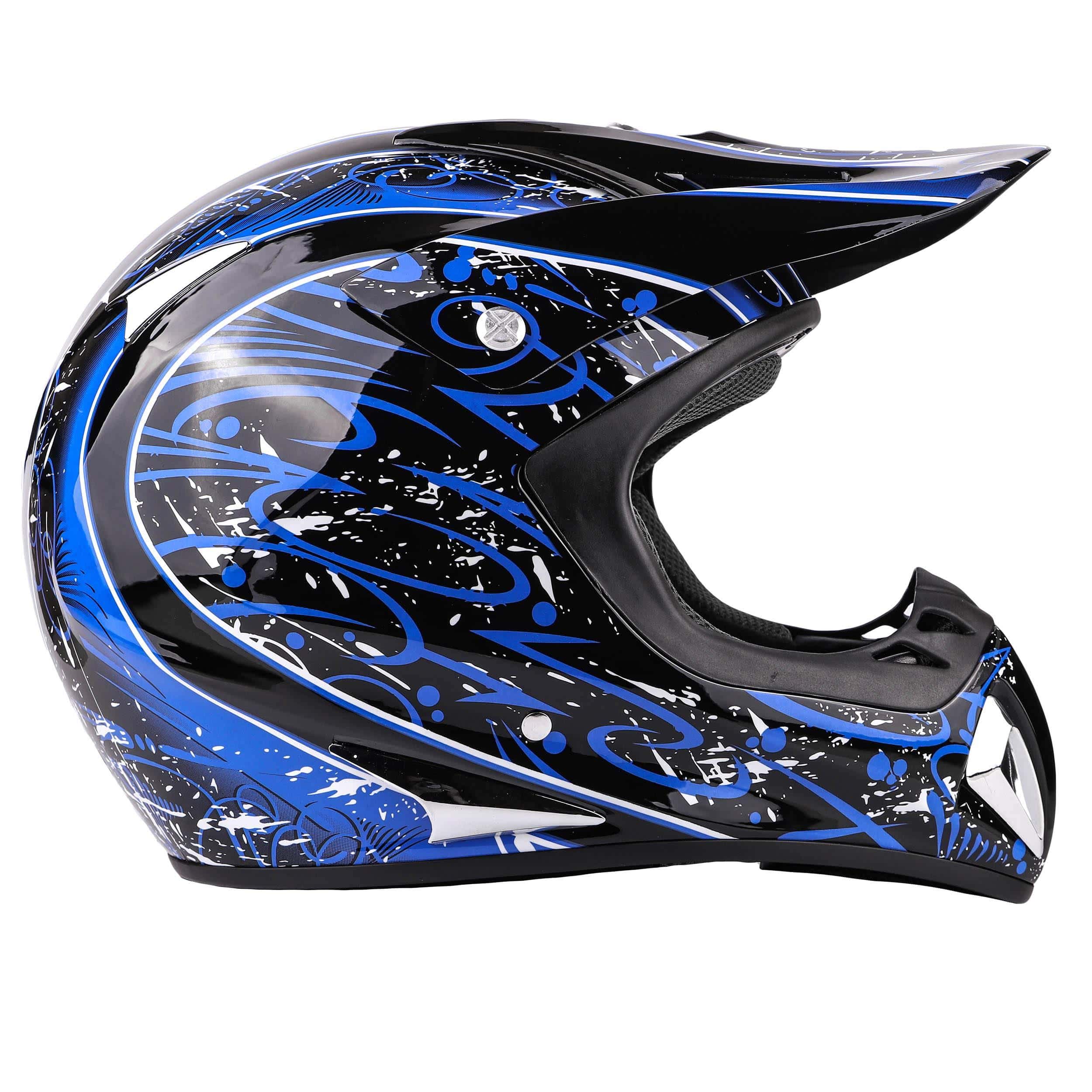 Typhoon Adult Dirt Bike Helmet ATV Off Road ORV Motocross Helmet DOT M