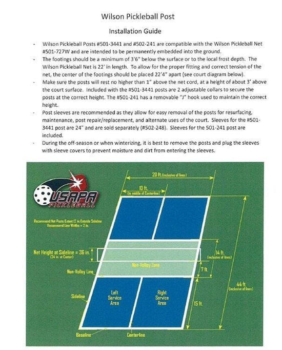 Wilson Pickleball Net Posts