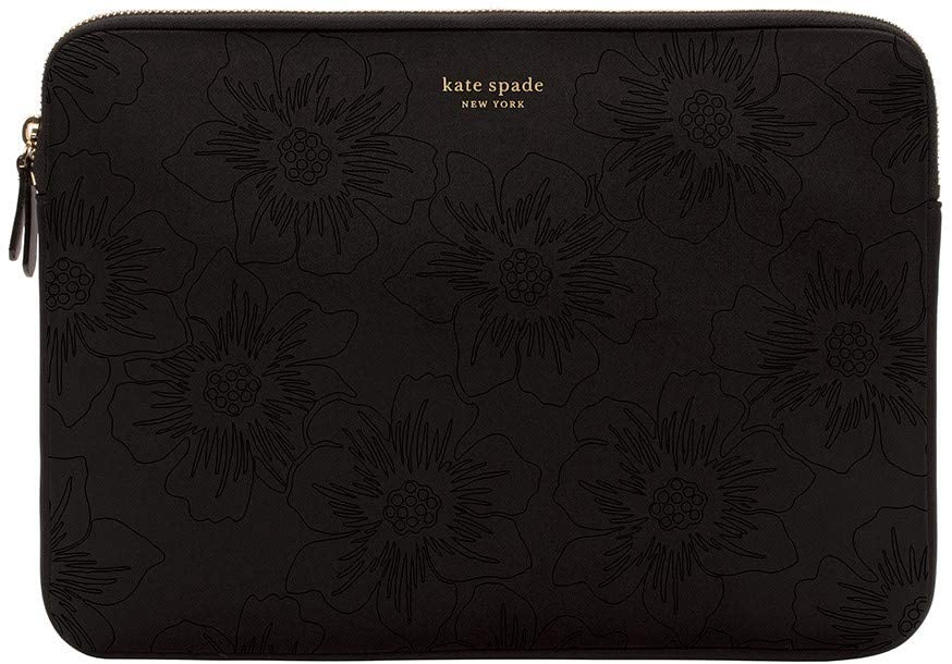 At opdage største Bulk Kate Spade New York 13' Black Floral Laptop Sleeve – Timely Buys