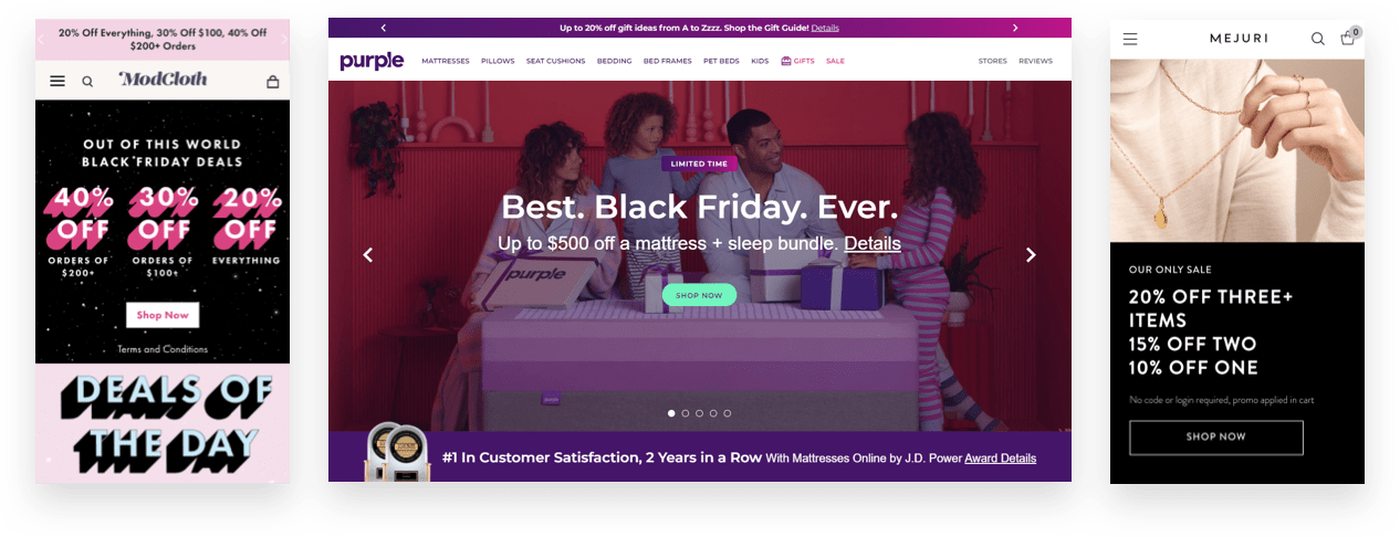 Black Friday ecommerce tiered discounts or bundles
