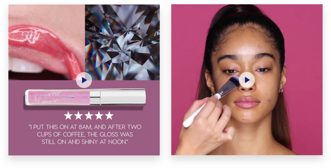 ColourPop Video Marketing - Facebook Ads