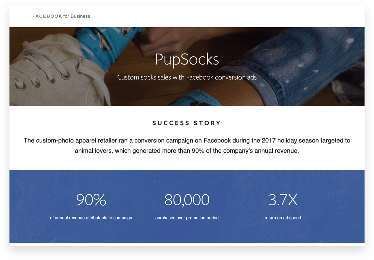 PupSocks Facebook Case Study