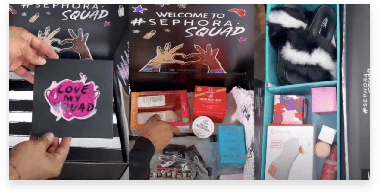 Sephora's ambassador swag box