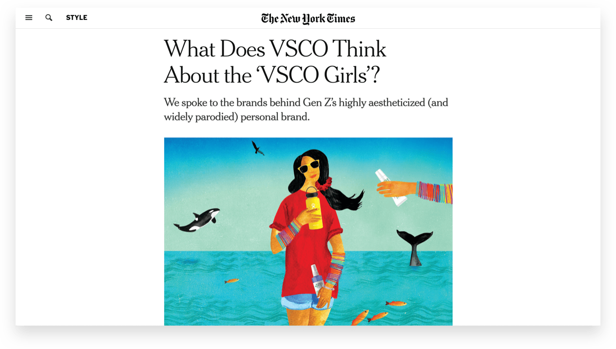 VSCO Girls NYT