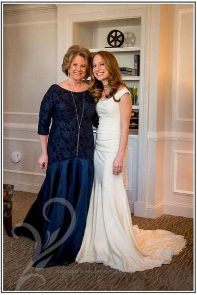 David Peck custom Mother of the Bride gown.