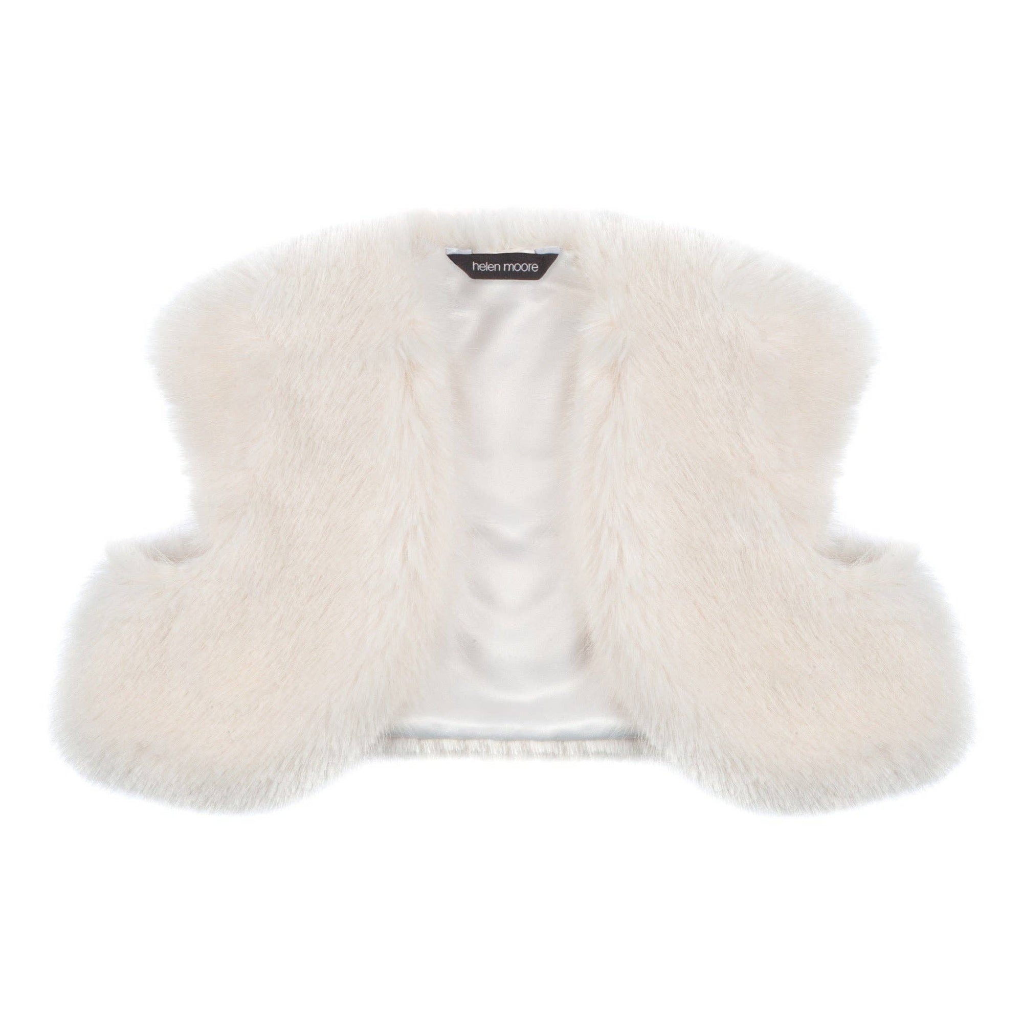 Faux Fur Bolero | Truffle | Helen Moore - David Peck