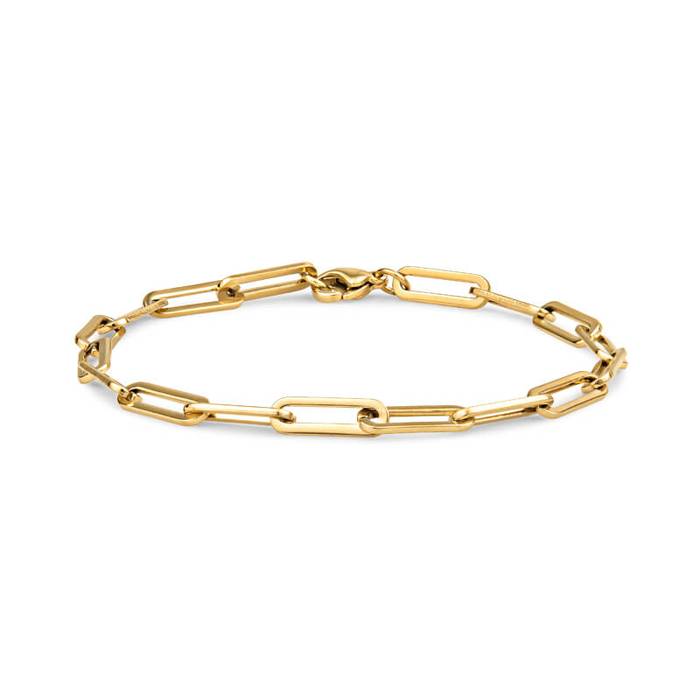 Gold Paperclip Chain Bracelet | Christina Greene - David Peck