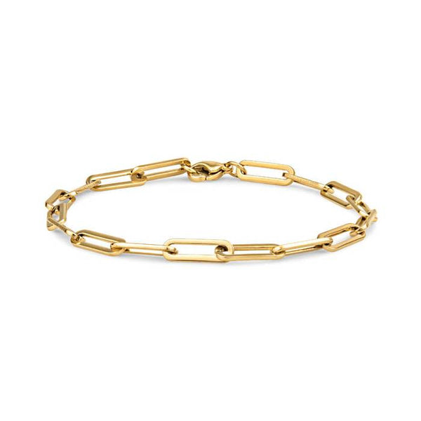 Gold Paperclip Chain Bracelet | Christina Greene - David Peck