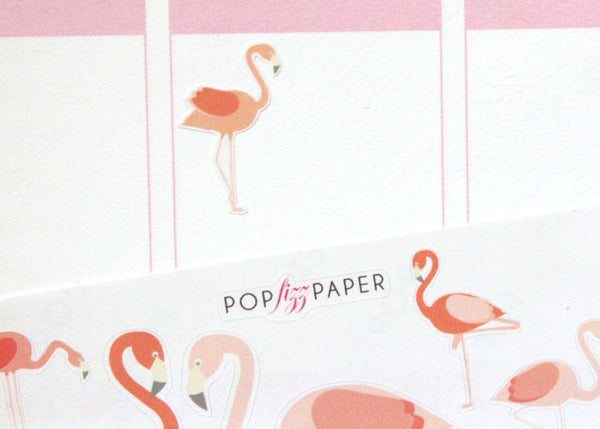 AN05 - Pretty Pink Flamingo Stickers | PopFizzPaper