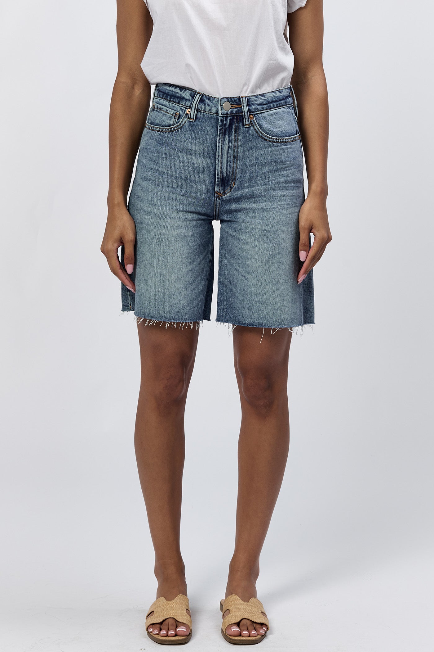BOYFRIEND DENIM SHORT WAVELINE